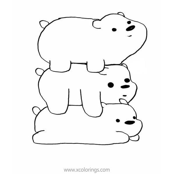 Free Printable We Bare Bears Coloring Pages printable