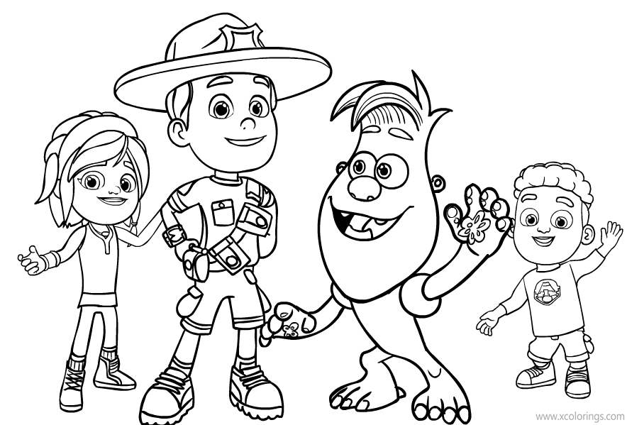 Free Ranger Rob Coloring Pages Characters printable