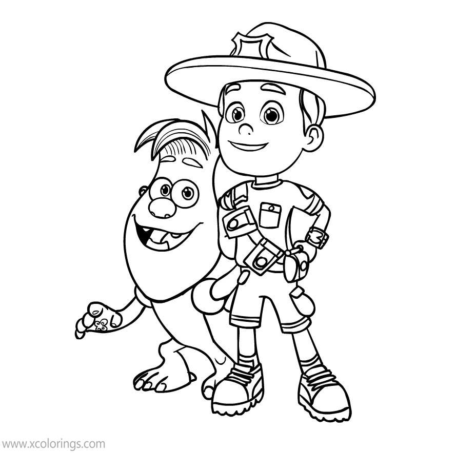 Free Ranger Rob Coloring Pages Rob and Stomper printable