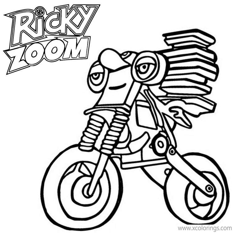 Ricky Zoom Coloring Pages Baby Ricky - XColorings.com