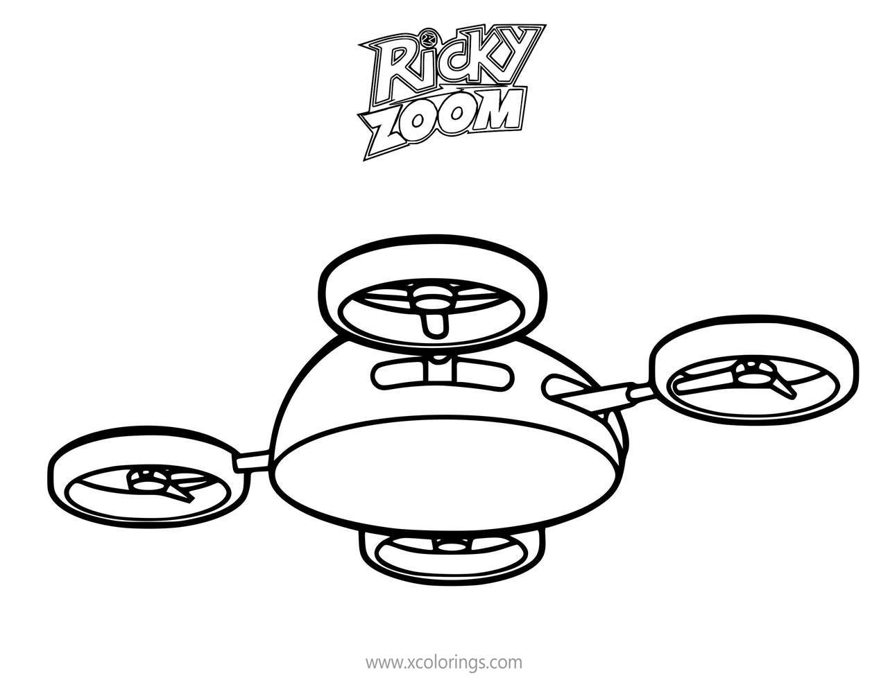 Free Ricky Zoom Coloring Pages Quadcopter printable