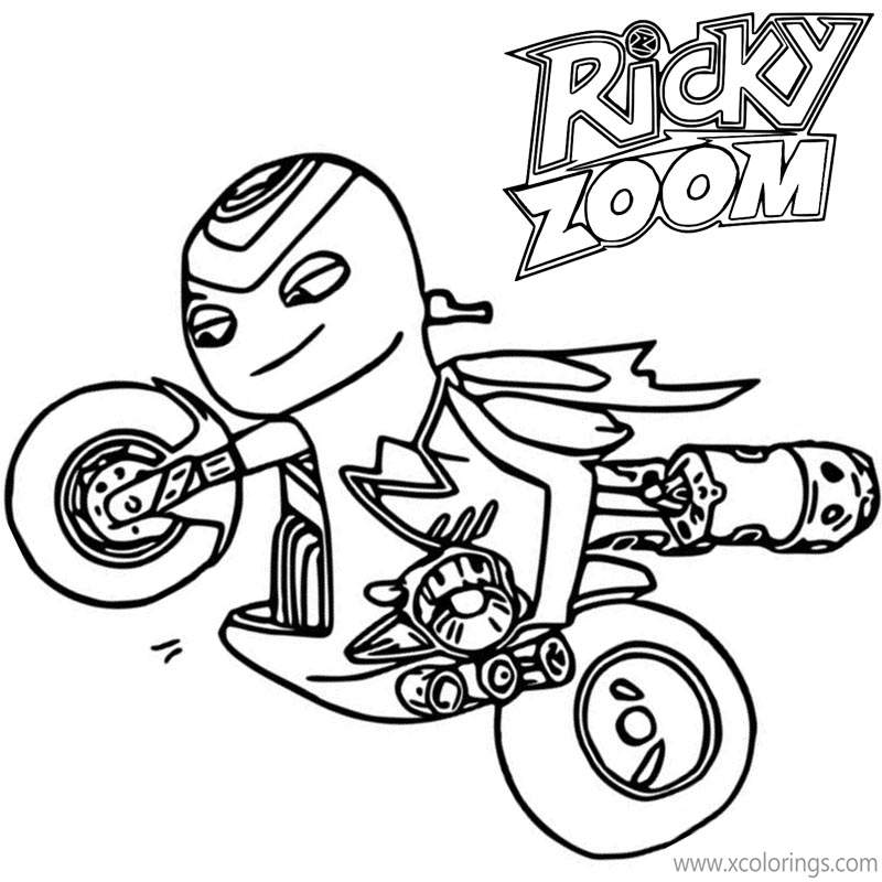 Free Ricky Zoom Coloring Pages Steel Awesome printable
