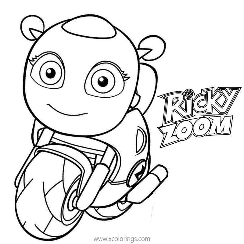 Ricky Zoom Coloring Pages Toot Zoom - XColorings.com