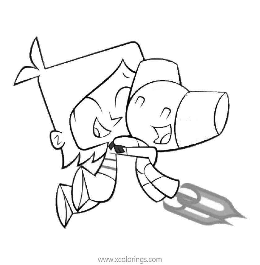 Free Robotboy Coloring Pages Robotboy and Tommy Turnbull printable