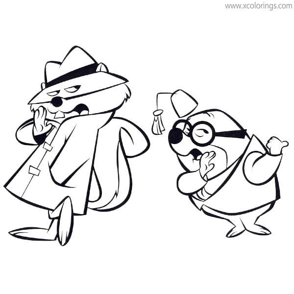 Free Secret Squirrel Coloring Pages Morocco printable