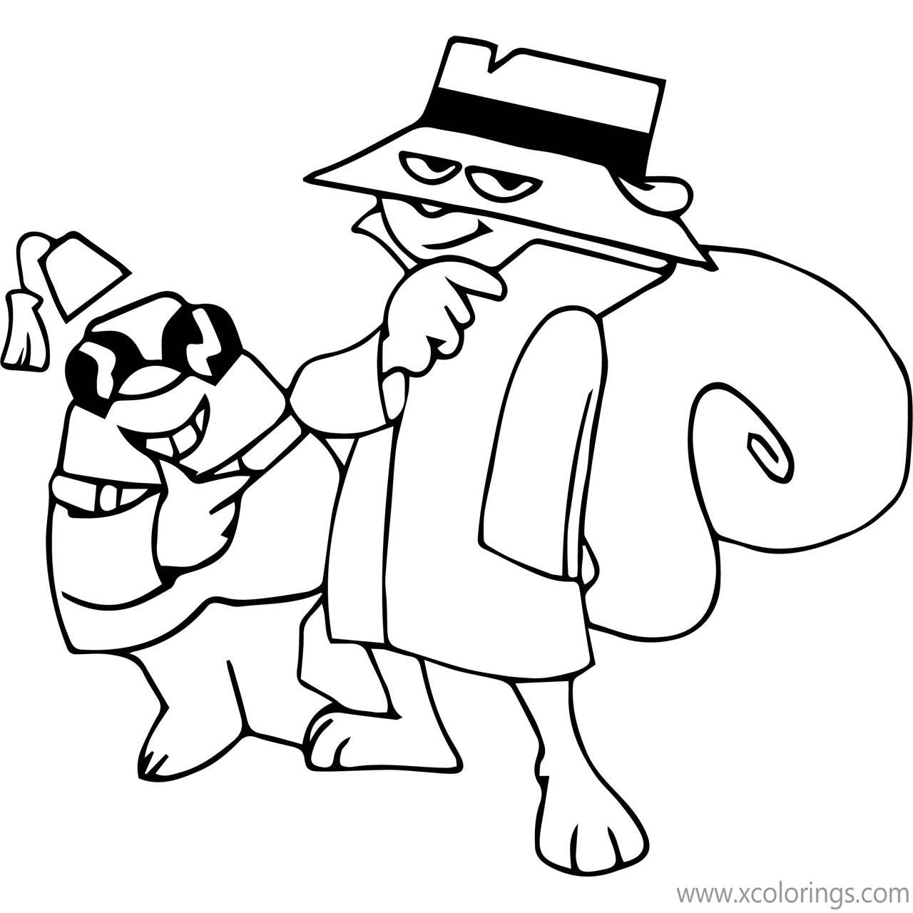 Free Secret Squirrel with Sidekick Morocco Coloring Pages printable