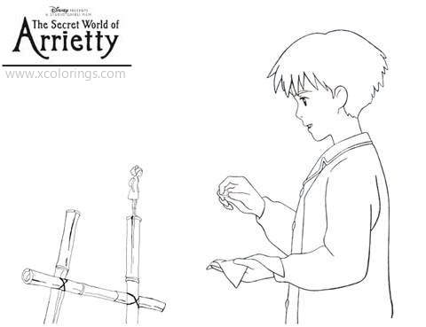 Free Sho from The Secret World of Arrietty Coloring Pages printable