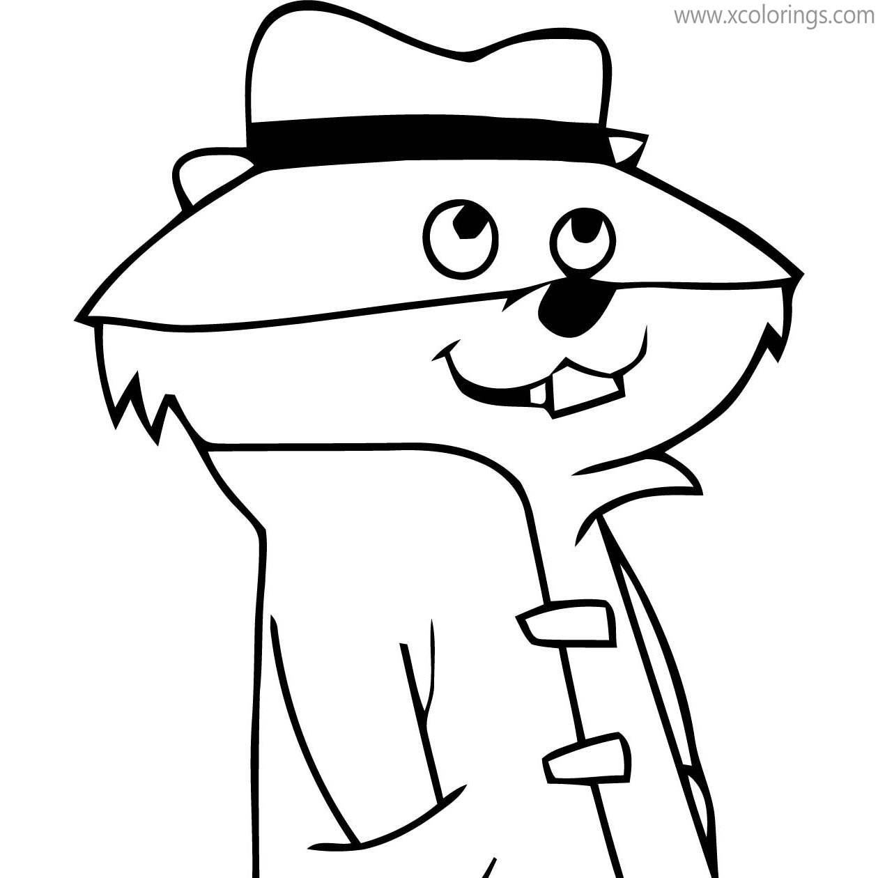 Free Smiling Secret Squirrel Coloring Pages printable
