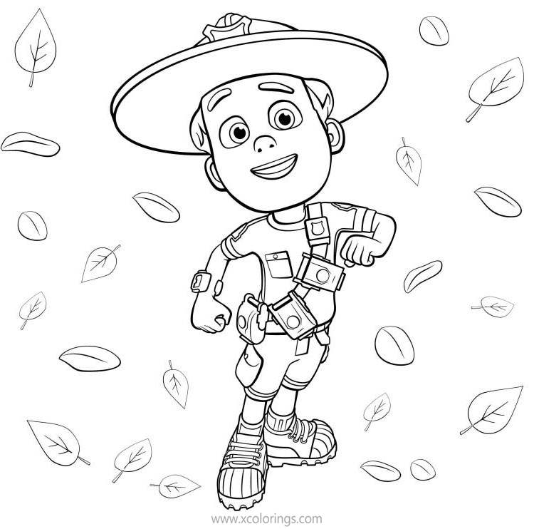 Free TV Show Ranger Rob Coloring Pages printable