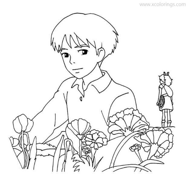 Free The Secret World of Arrietty Coloring Pages Arrietty and Sho printable