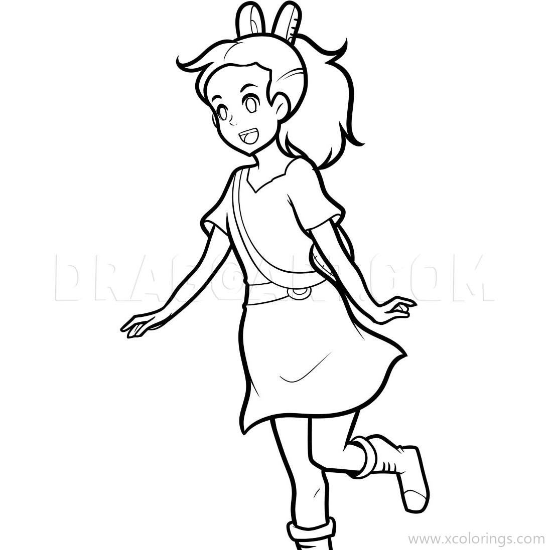 Free The Secret World of Arrietty Coloring Pages Lineart of Arrietty printable