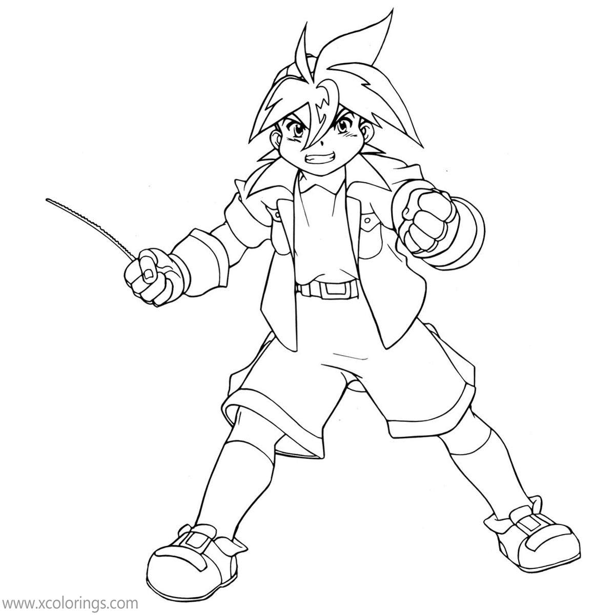 Free Tyson from Beyblade Coloring Pages printable