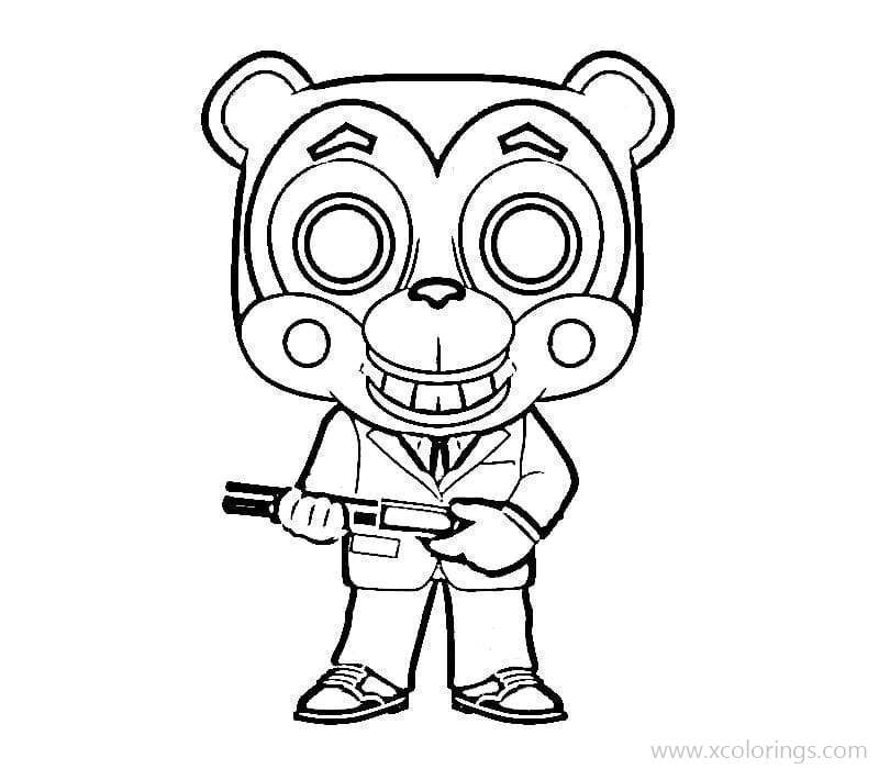 Free Umbrella Academy Coloring Pages Funko Pop Hazel with Mask Figurine printable