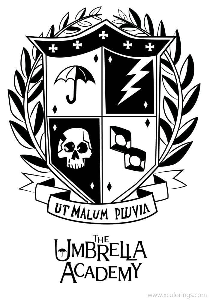 Free Umbrella Academy Coloring Pages Logo printable