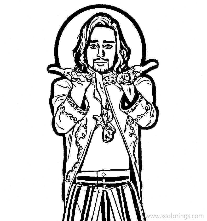 Free Umbrella Academy Klaus Hargreeves Coloring Pages printable