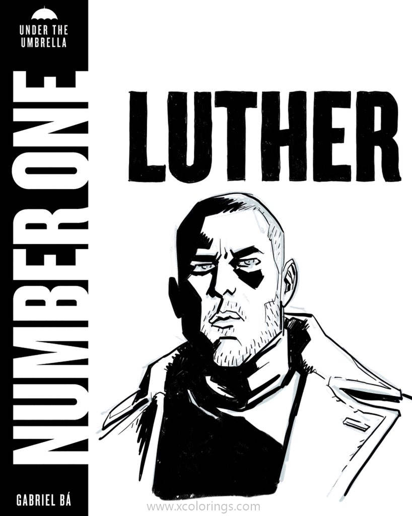 Free Umbrella Academy Number One Coloring Pages Luther printable