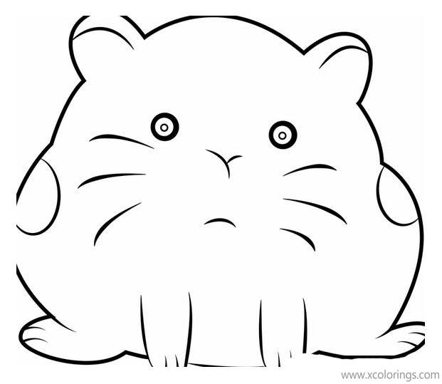 Free We Bare Bears Coloring Pages Hamster printable
