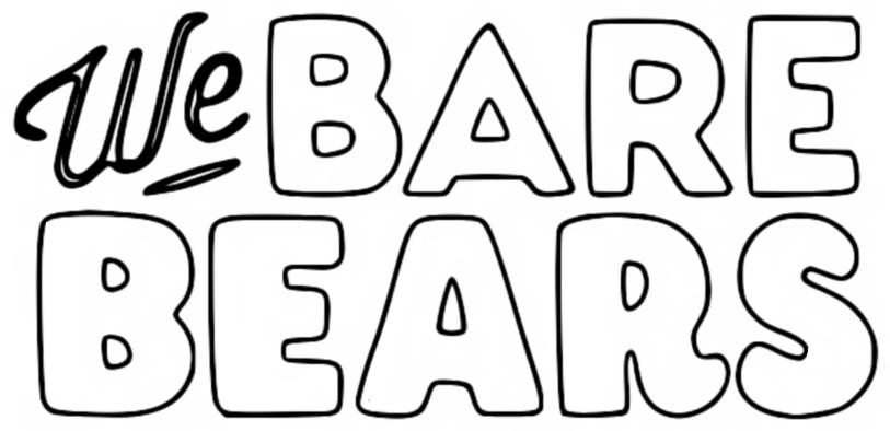 Free We Bare Bears Coloring Pages Logo printable