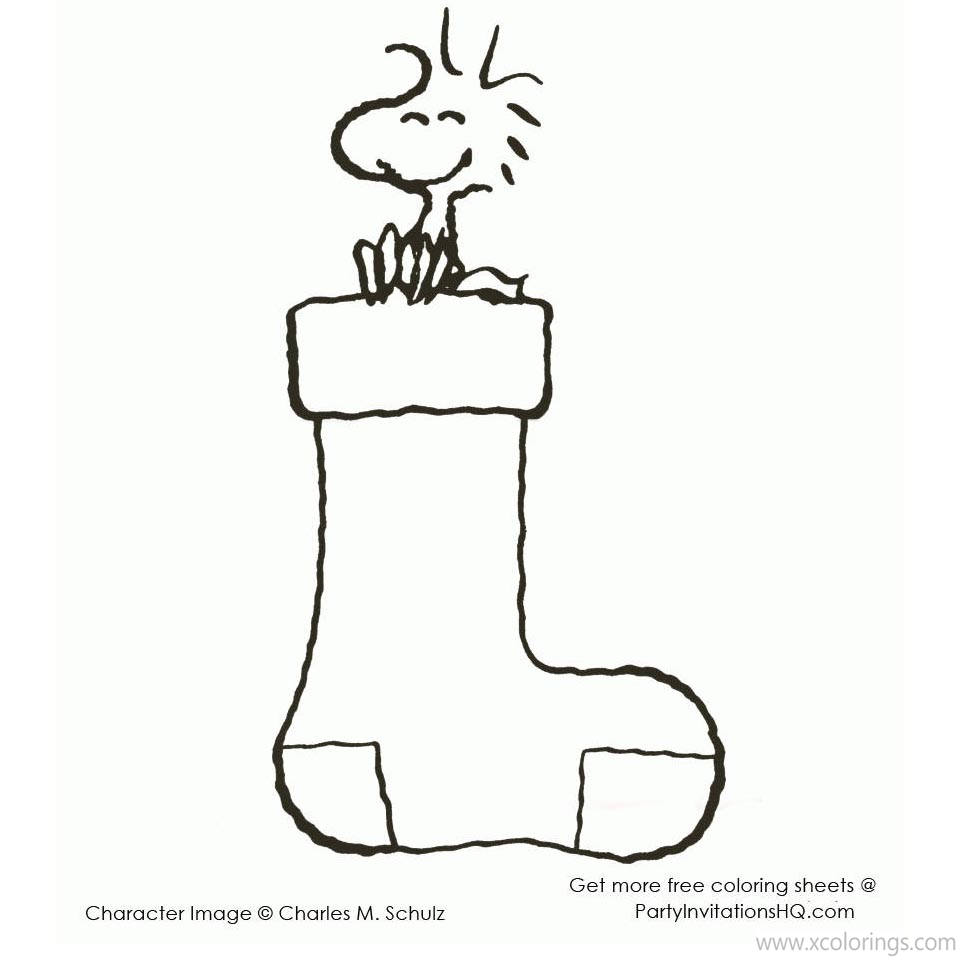 Free Snoopy Christmas Coloring Sheets printable