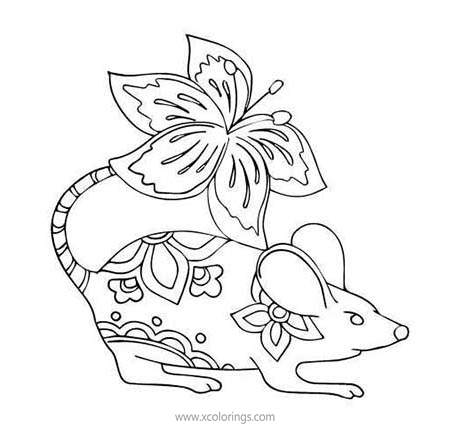 Free Alebrije Mouse Coloring Pages printable