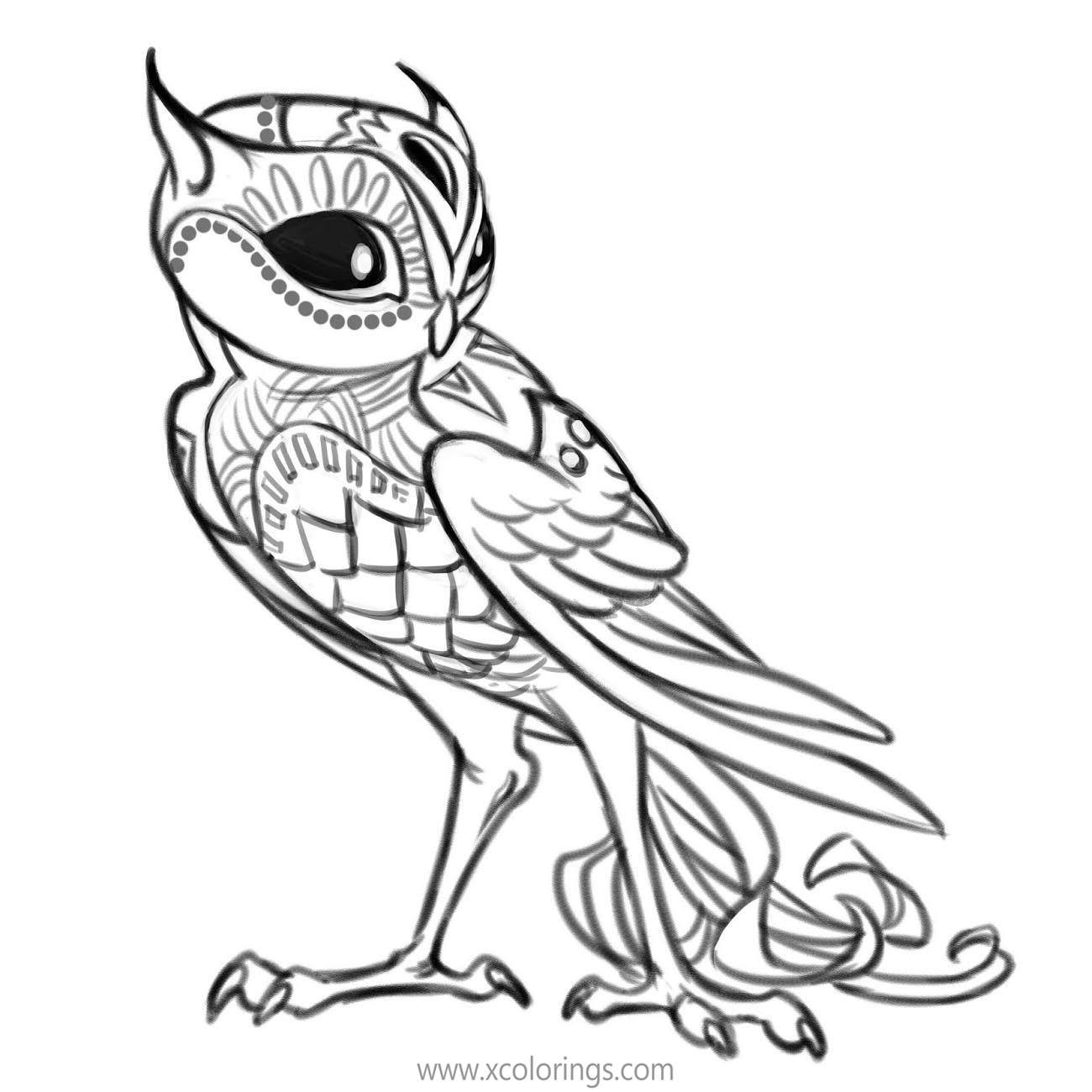 Free Alebrije Owl Coloring Pages printable