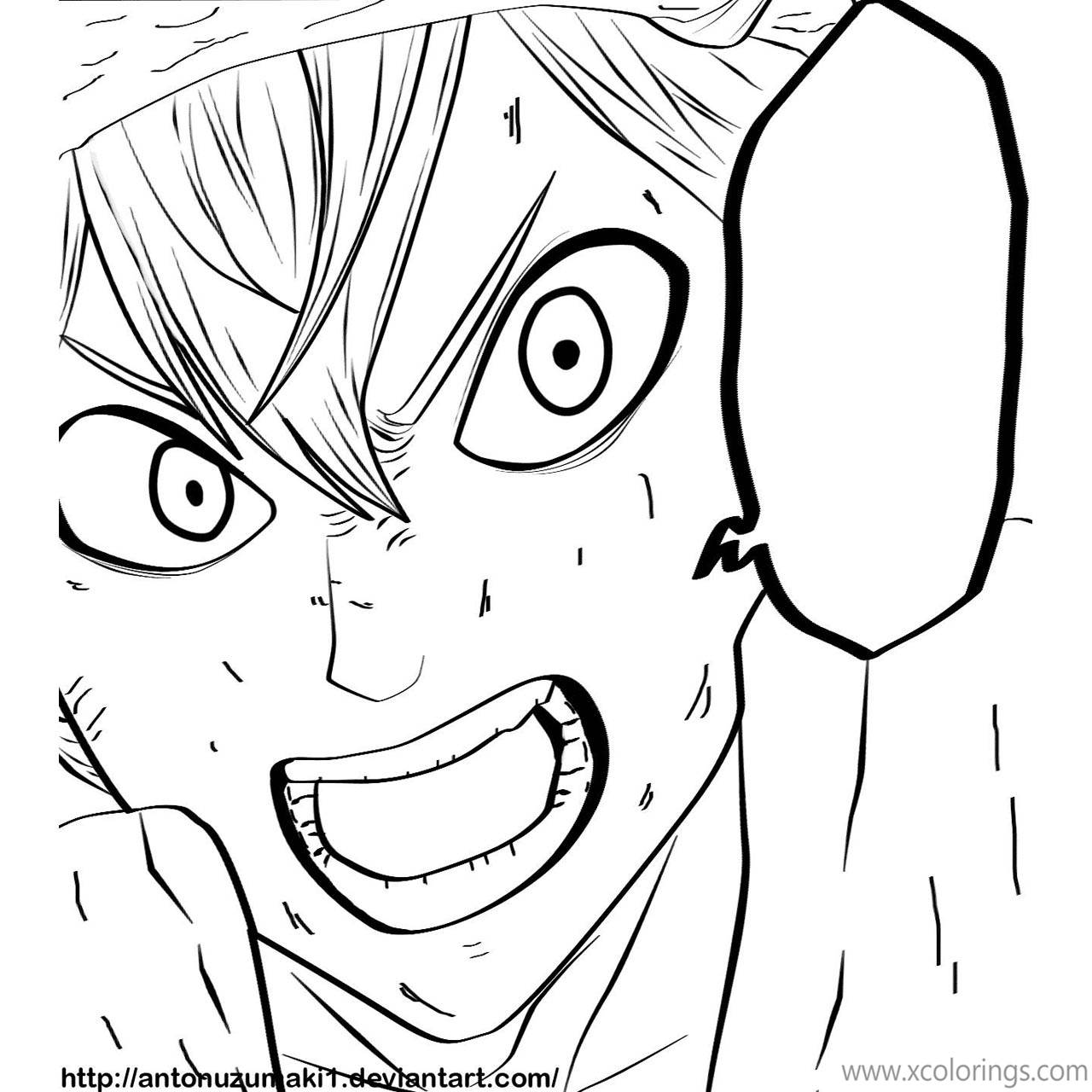 Free Black Clover Coloring Pages Capitulo printable