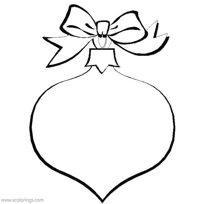 Blank Christmas Ornament Coloring Sheets - XColorings.com