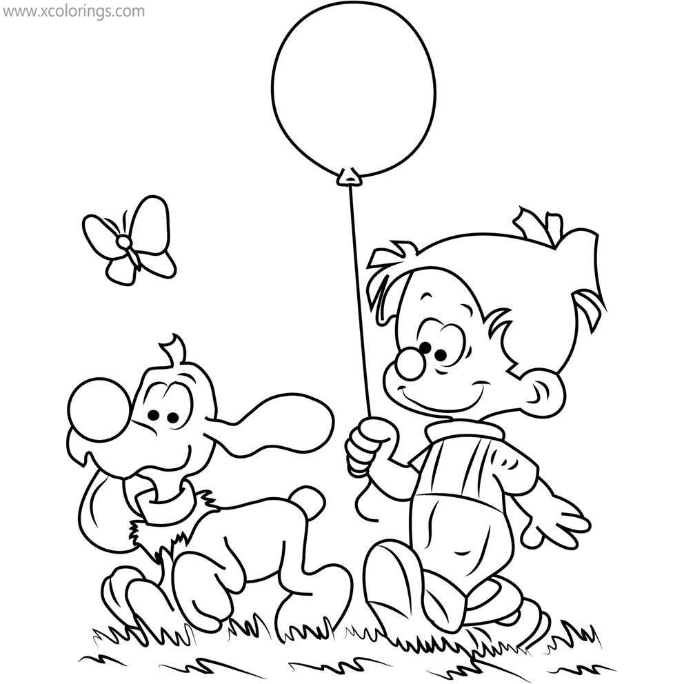 Free Boule & Bill Hiking Coloring Pages printable