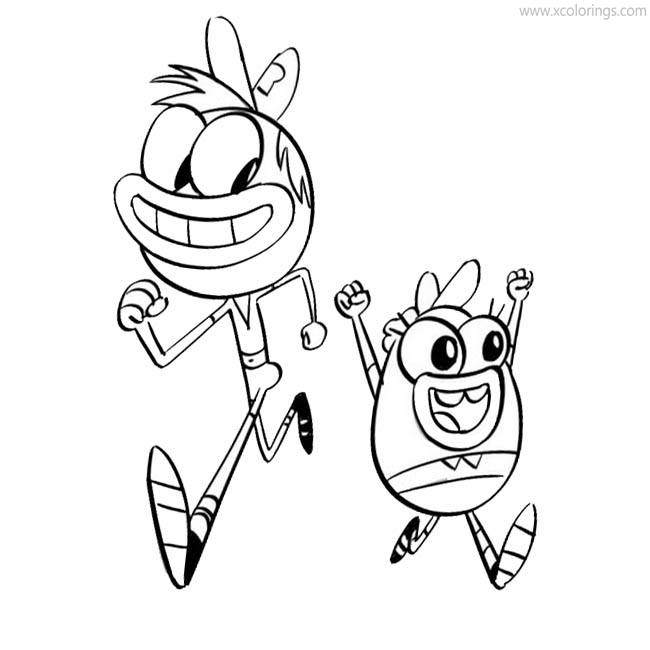 Free Breadwinners Characters Coloring Pages printable