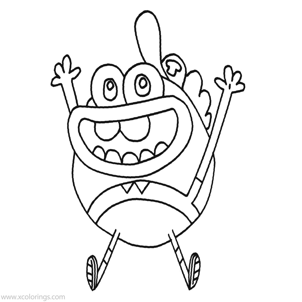 Free Breadwinners Coloring Pages Buhdeuce is Happy printable