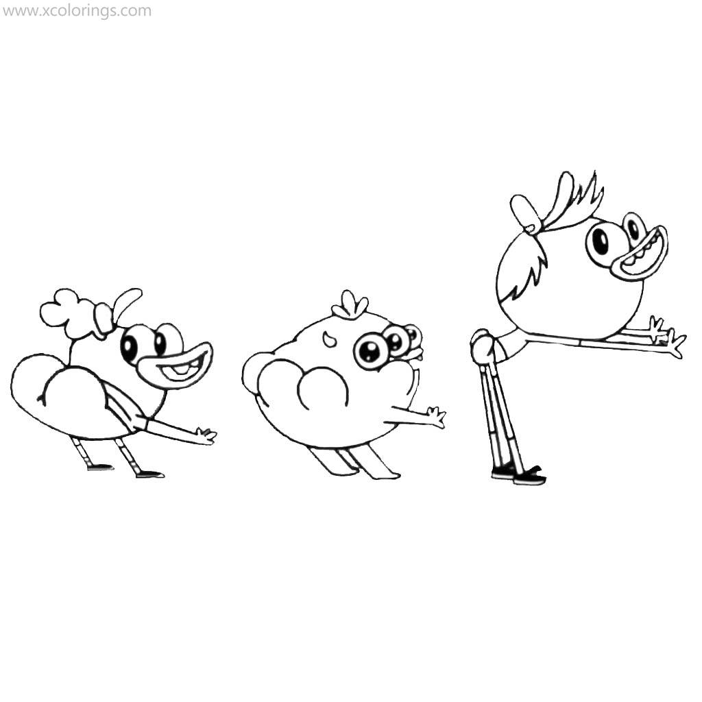 Free Breadwinners Coloring Pages Characters printable