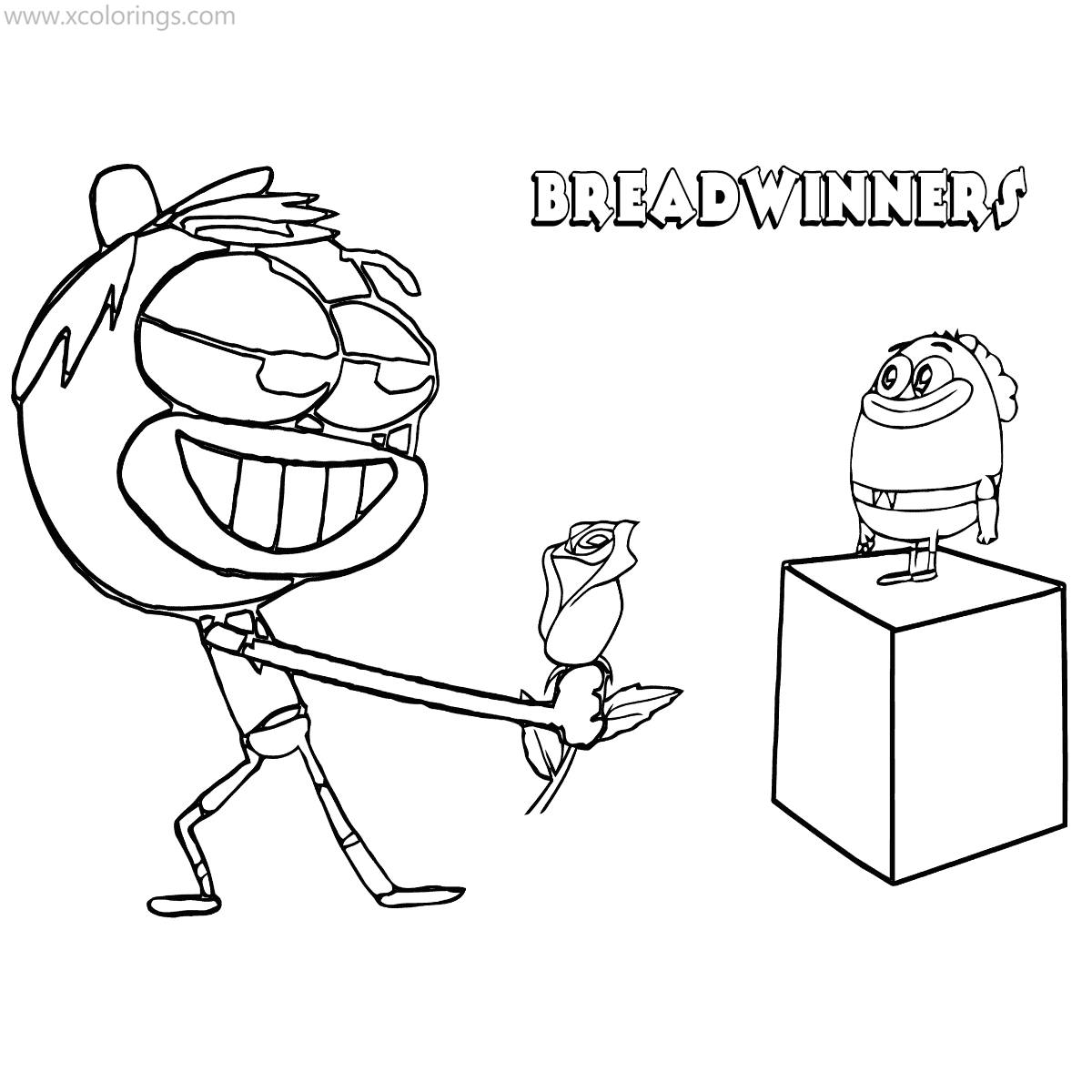 Free Breadwinners Coloring Pages Rose printable