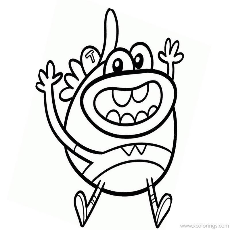 Free Buhdeuce from Breadwinners Coloring Pages printable
