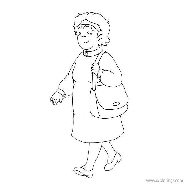 Free Caillou Coloring Pages Mommy printable