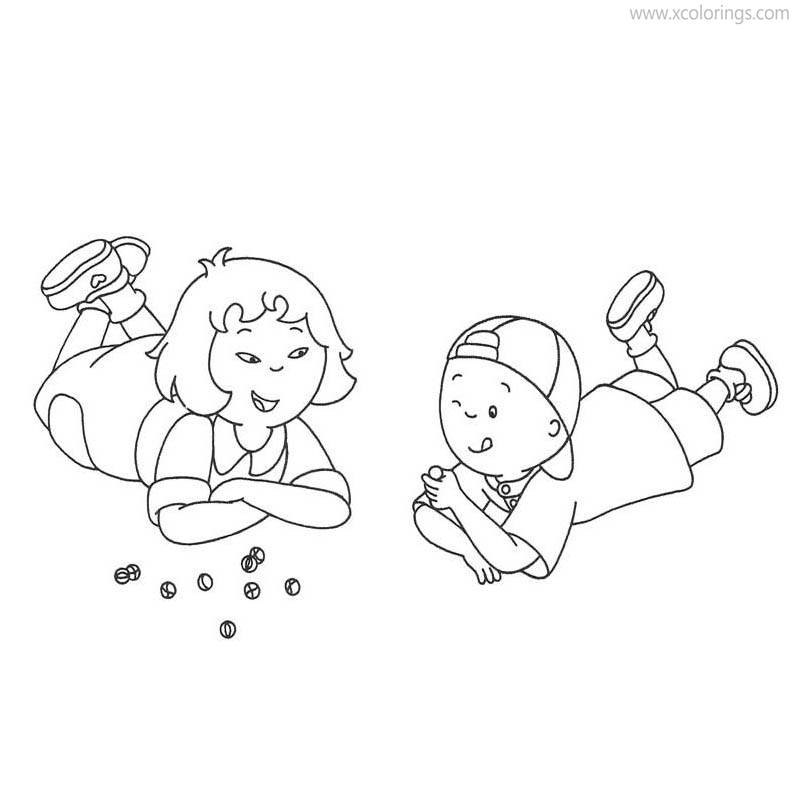 Free Caillou Coloring Pages Play with Sarah printable