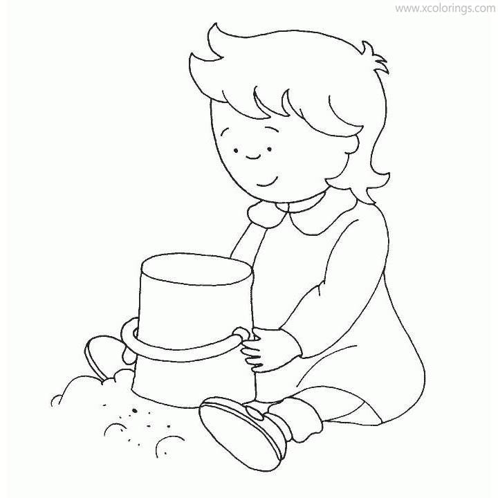 Free Caillou Coloring Pages Rosie printable