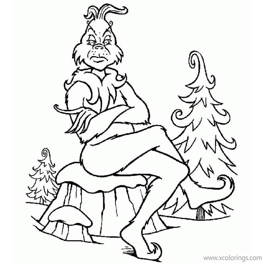 Free Christmas Grinch Coloring Pages printable