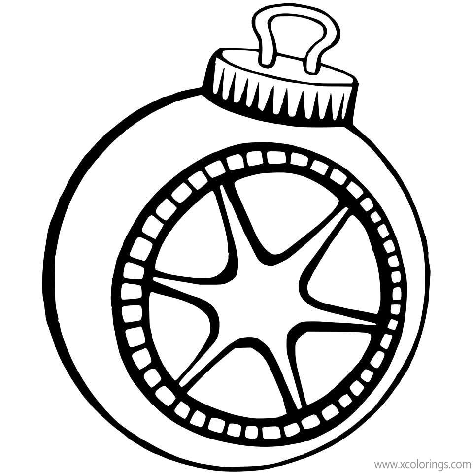 Free Christmas Ornaments Coloring Pages for Holiday printable