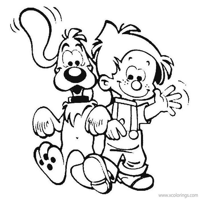 Free Comic Boule & Bill Coloring Pages printable