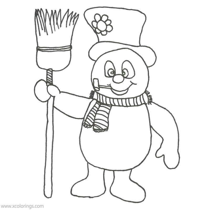 Free Cute Frosty the Snowman Coloring Pages printable