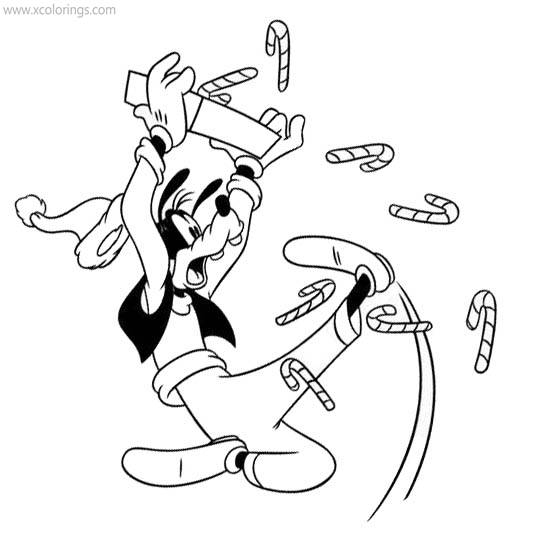 Free Disney Goofy Christmas Coloring Pages printable