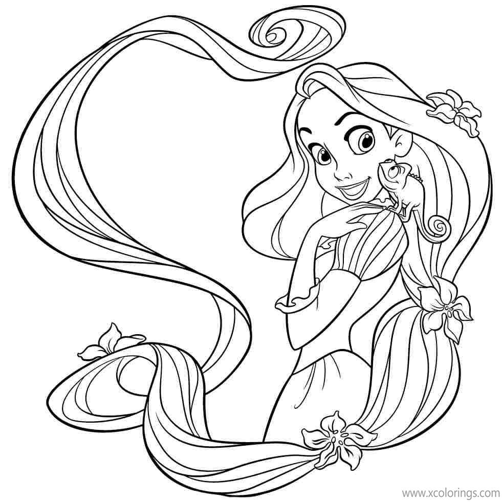 Free Disney Princess Tangled Coloring Pages printable