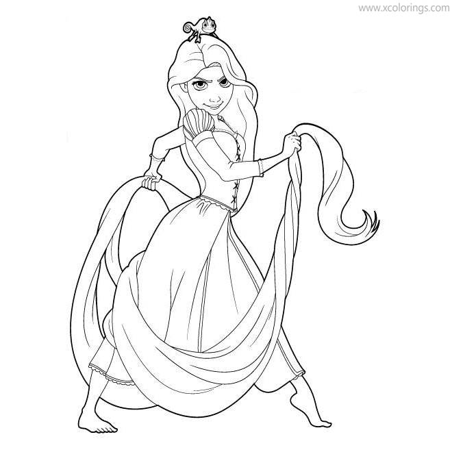 Free Disney Tangled Coloring Pages for Girls printable