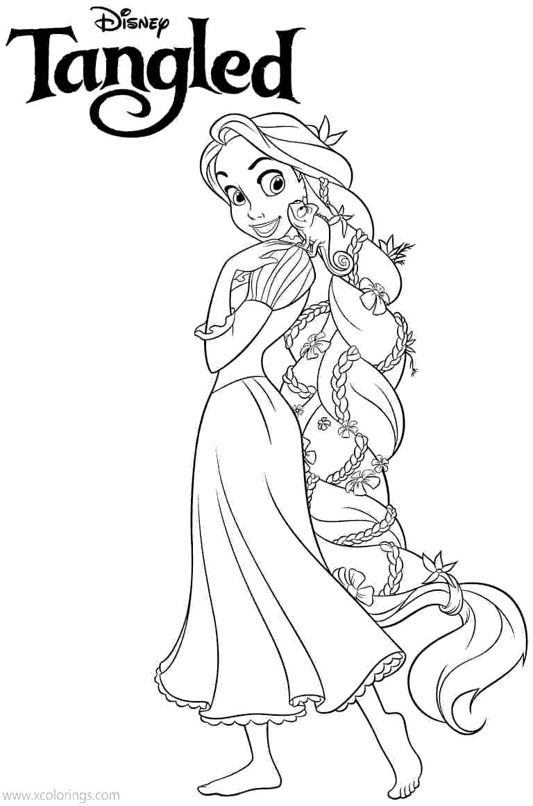 Free Disney Tangled Coloring Pages printable