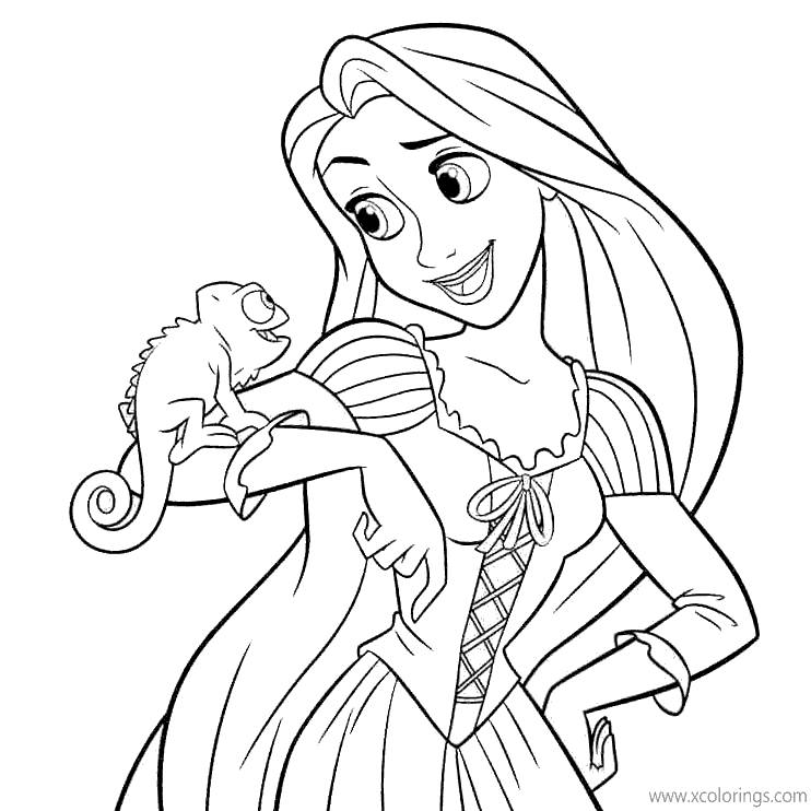 Free Disney Tangled Pascal Coloring Pages printable