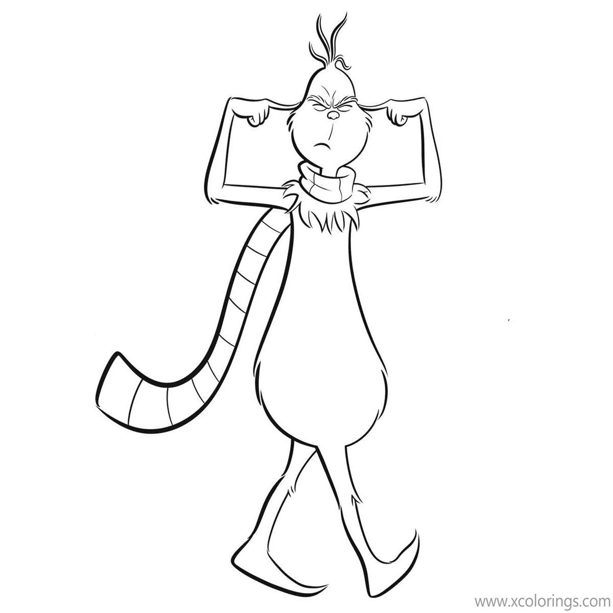 Free Dr. Seuss Grinch Coloring Pages printable