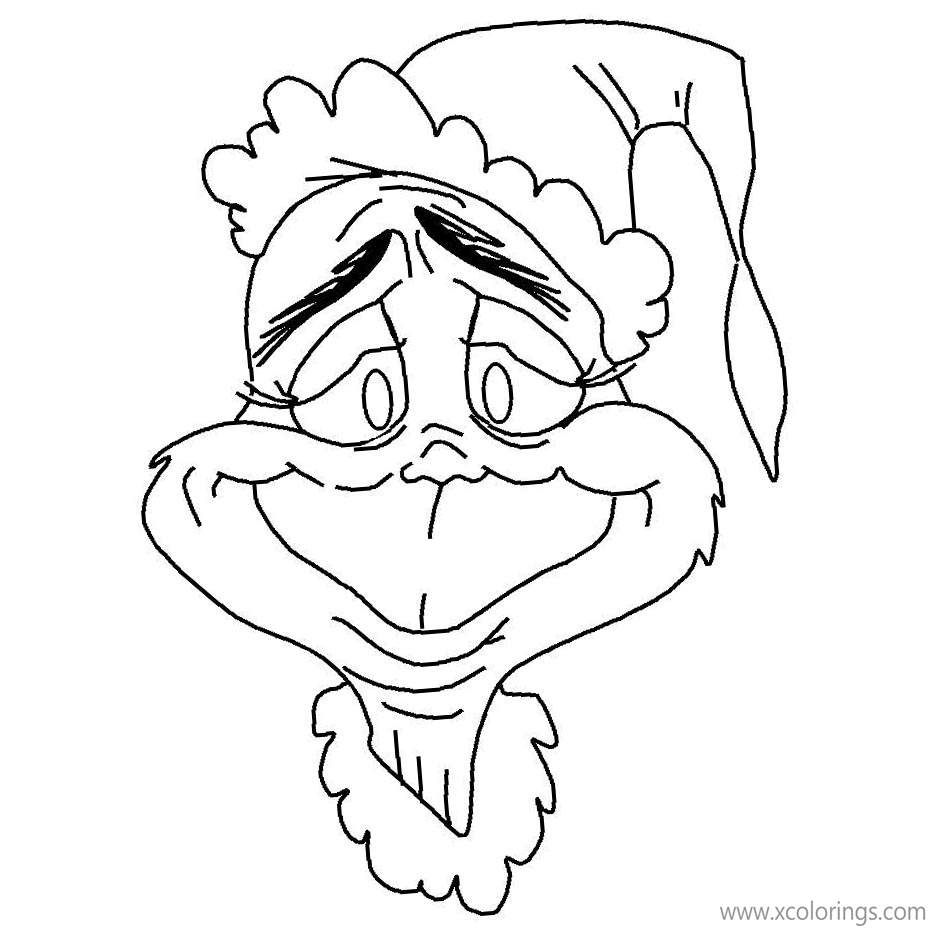 Free Dr. Seuss Grinch is Not Happy Coloring Pages printable