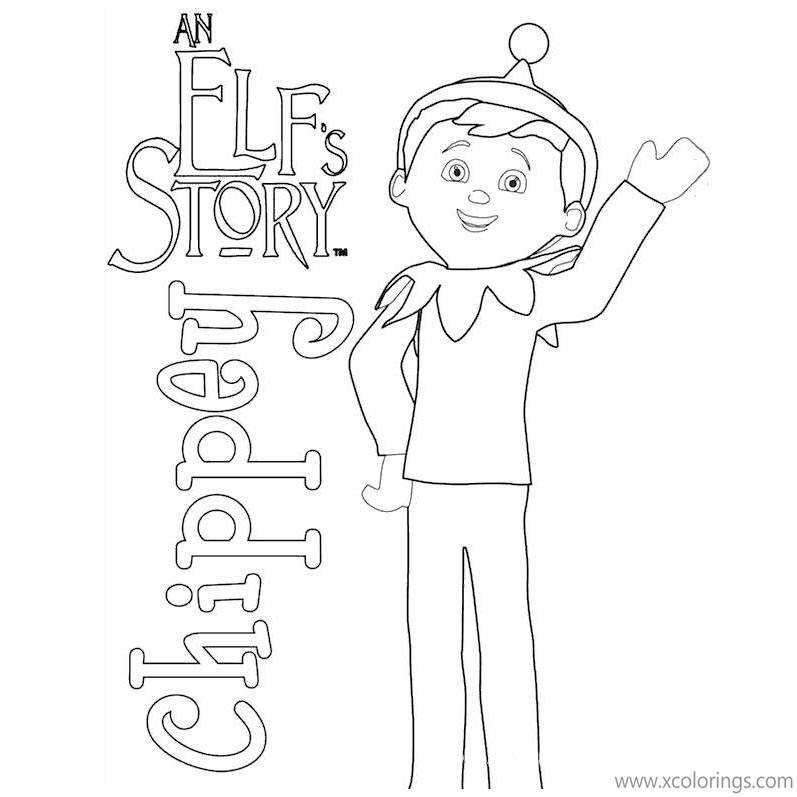 Free Elf On The Shelf Story Coloring Pages printable