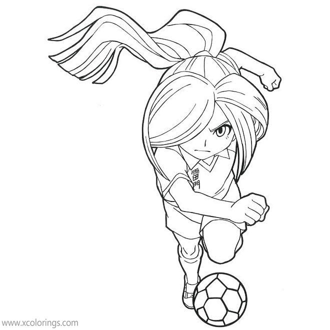 Free Football Boy Inazuma Eleven Coloring Pages printable