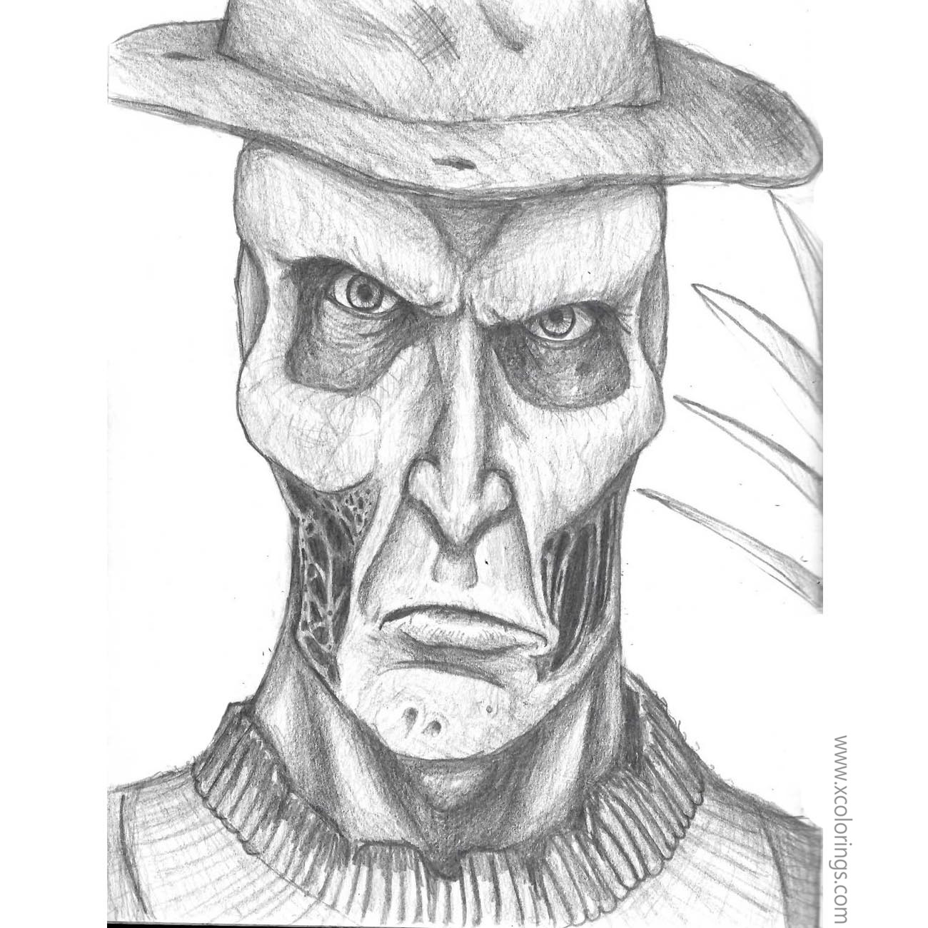 Free Freddy Krueger Coloring Pages By Thewebsurfer97 printable